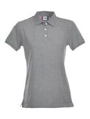 Stretch Premium polo women Grey melange - Suomen Brodeeraus