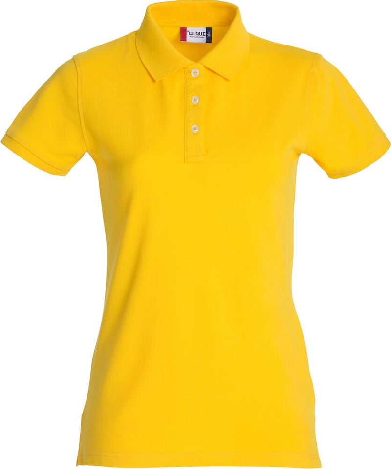 Stretch Premium polo women Yellow - Suomen Brodeeraus