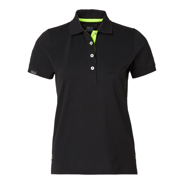 Wera Polo w Black/Yellow - Suomen Brodeeraus