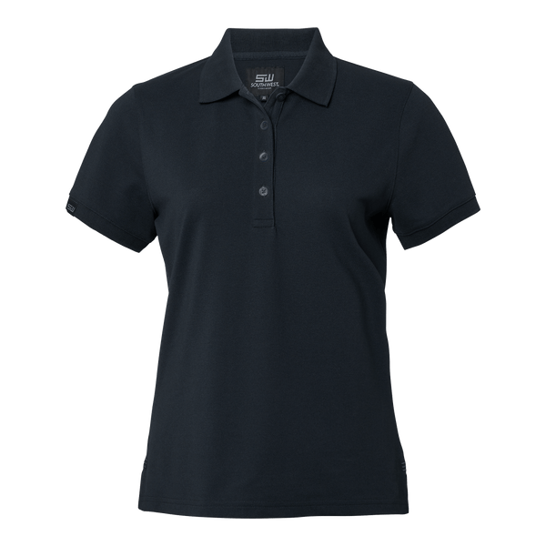 Wera solid Polo w Blue - Suomen Brodeeraus