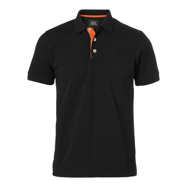 Weston Polo Black/Orange - Suomen Brodeeraus