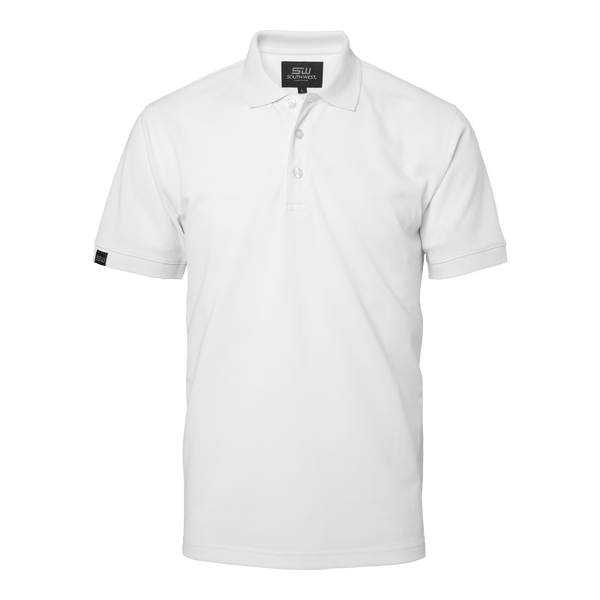 Weston solid Polo White - Suomen Brodeeraus