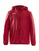 Wind Jacket Jr Bright red - Suomen Brodeeraus