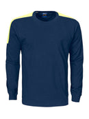 2020 T-SHIRT L.S Navy/Yellow - Suomen Brodeeraus