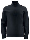 2128 SWEATSHIRT 1/2 ZIP Black - Suomen Brodeeraus