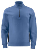 2128 SWEATSHIRT 1/2 ZIP Blue - Suomen Brodeeraus