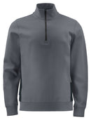 2128 SWEATSHIRT 1/2 ZIP Grey - Suomen Brodeeraus