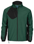 2422 Softshell jacket Forest green - Suomen Brodeeraus