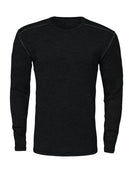 3106 Crewneck wool/pa Black - Suomen Brodeeraus