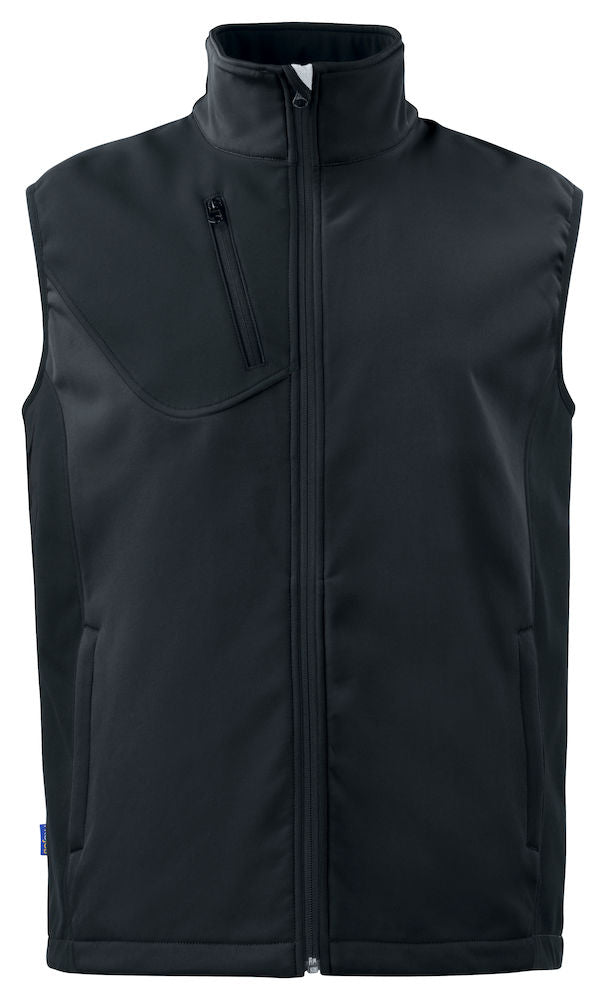 3702 VEST SOFTSHELL Black - Suomen Brodeeraus