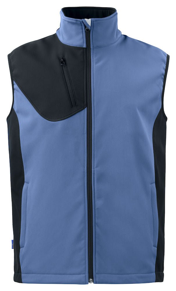 3702 VEST SOFTSHELL Blue - Suomen Brodeeraus