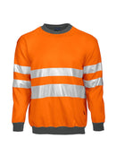 6101 Sweatshirt Hv Orange CL3 - Suomen Brodeeraus