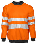 6101PROJOB SWEATSHIRT HV CL ORANGE/BLCK - Suomen Brodeeraus