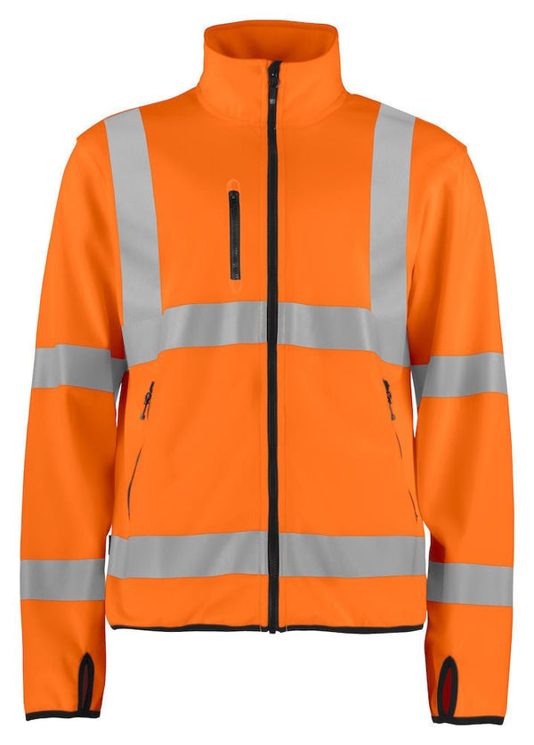 6105 Lite Softshell Jacket HV CL 3 Orange/blck - Suomen Brodeeraus