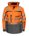 6417 3-LAYER JACKET HV Orange - Suomen Brodeeraus