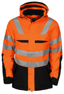 6418 JACKET HV Orange/blck - Suomen Brodeeraus