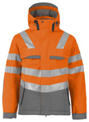 6422 PADDED JACKET HV Orange - Suomen Brodeeraus