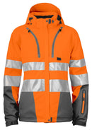 6424 PADDED JACKET WMN EN ISO 20471 Orange - Suomen Brodeeraus