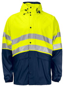 6431 SHORT RAIN JACKET HV Yellow - Suomen Brodeeraus