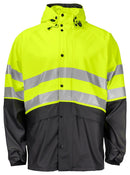 6431 SHORT RAIN JACKET HV Yellow/Bl - Suomen Brodeeraus