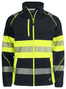 6443 SOFTSHELL JACKET HI VIZ Yellow/Bl - Suomen Brodeeraus
