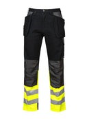 6522 PANTS HV CL1 yel/blck - Suomen Brodeeraus