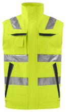 6711 VEST HV Yellow/Bl - Suomen Brodeeraus
