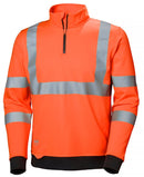 ADDVIS HALF ZIP SWEATERSHIRT HV ORANGE - Suomen Brodeeraus