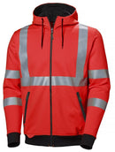 ADDVIS ZIP HOODIE RED - Suomen Brodeeraus