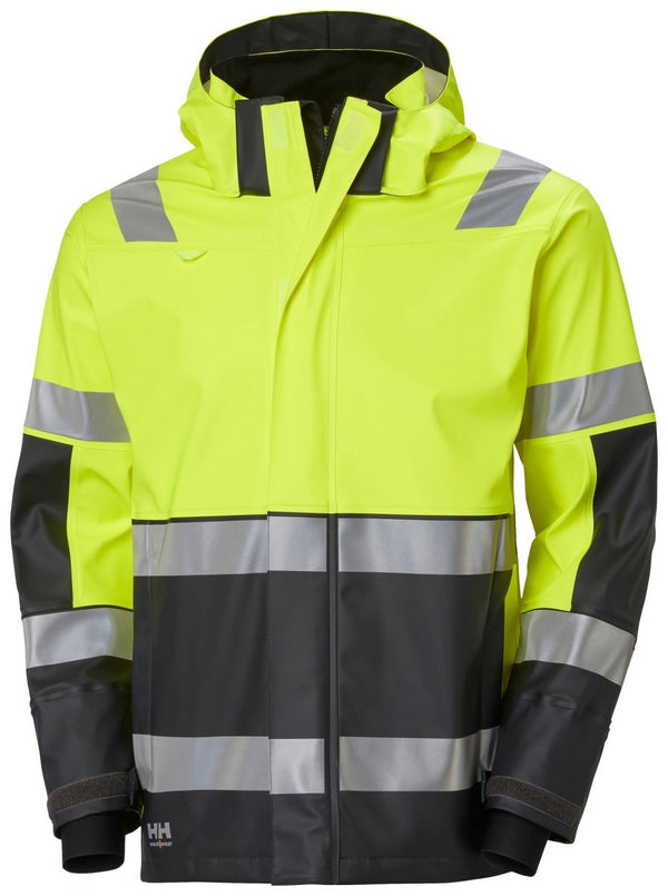 ALNA 2.0 RAIN JACKET YELLOW/EBONY - Suomen Brodeeraus