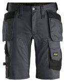 AW STRETCH-SHORTSIT RT Harmaa/musta - Suomen Brodeeraus