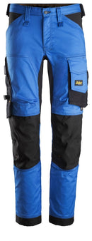 AW STRETCH-TYÖHOUSUT Sininen/musta - Suomen Brodeeraus