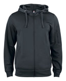 Basic Active Hoody FZ Black - Suomen Brodeeraus