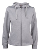 Basic Active Hoody FZ Ladies Grey Mel - Suomen Brodeeraus