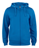 Basic Active Hoody FZ Royal - Suomen Brodeeraus