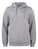 Basic Active Hoody Grey Mel - Suomen Brodeeraus