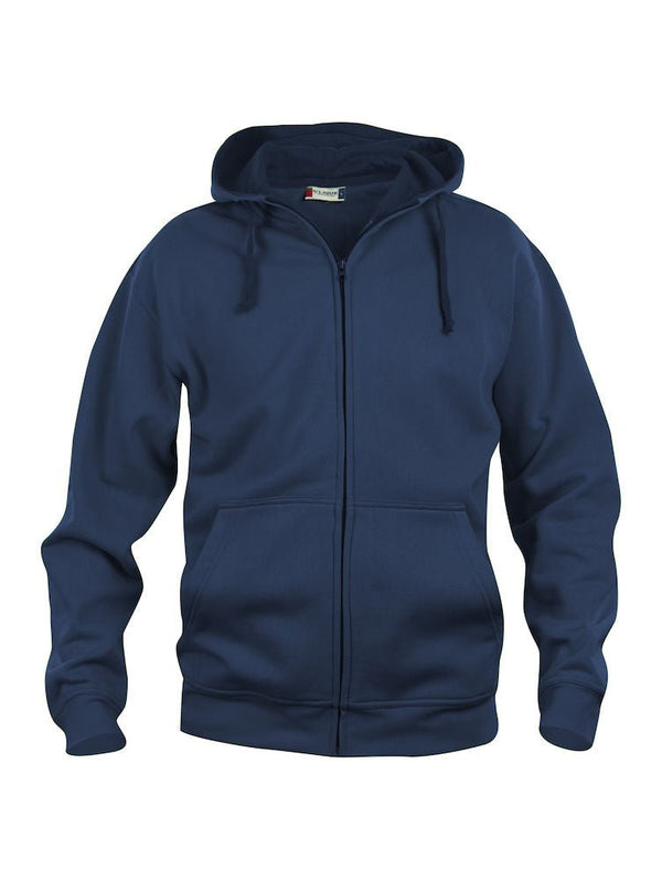 BASIC HOODY FULL ZIP DNAVU - Suomen Brodeeraus