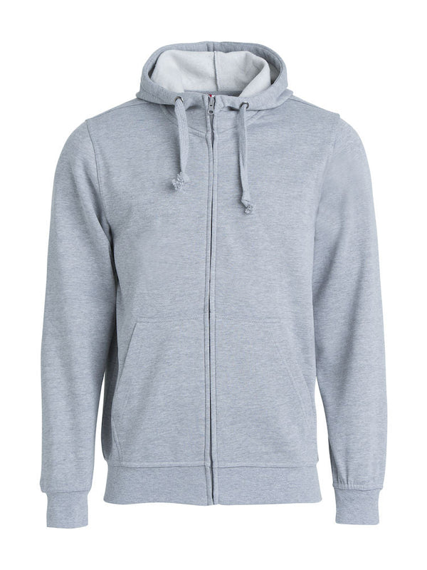 BASIC HOODY FULL ZIP GREMEL - Suomen Brodeeraus