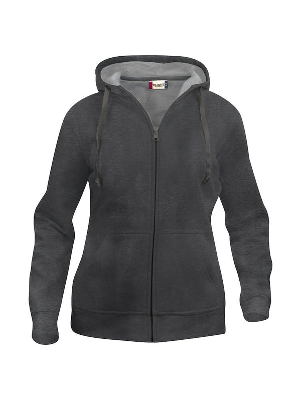 BASIC HOODY FULL ZIP LADY ANTRA - Suomen Brodeeraus