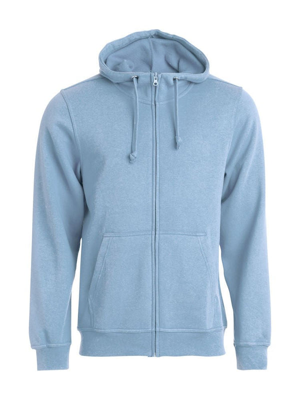 BASIC HOODY FULL ZIP LIGBL - Suomen Brodeeraus