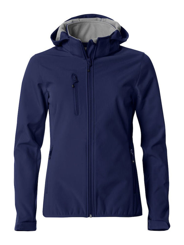 Basic Hoody Softshell jacket Ladies Dark navy - Suomen Brodeeraus