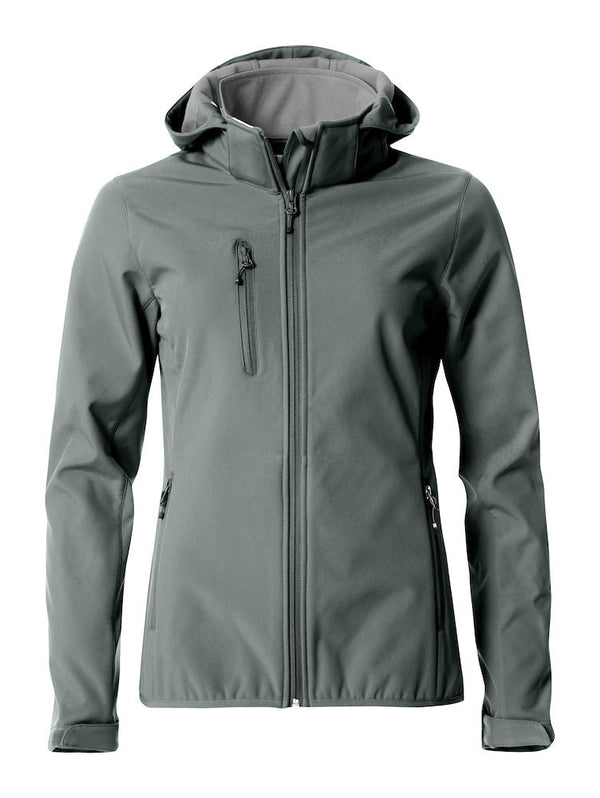 Basic Hoody Softshell jacket Ladies Pistol - Suomen Brodeeraus