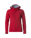 Basic Hoody Softshell jacket Ladies Red - Suomen Brodeeraus