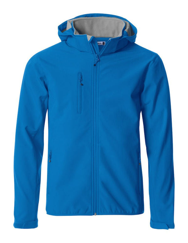 Basic Hoody Softshell jacket Royalblue - Suomen Brodeeraus