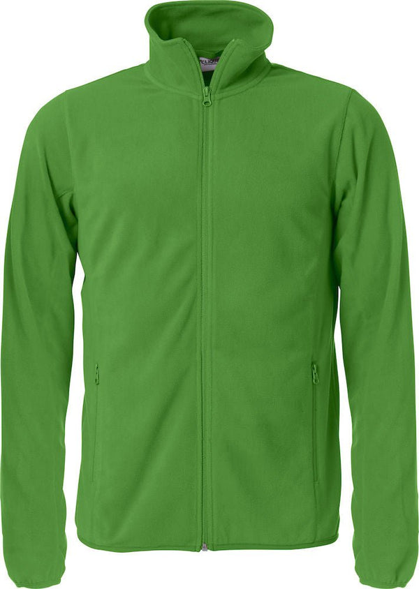 Basic Micro Fleece Jacket Apple green - Suomen Brodeeraus