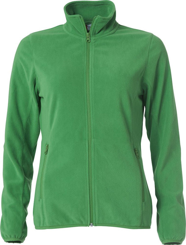 Basic Micro Fleece Jacket ladies Apple green - Suomen Brodeeraus