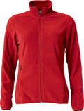 Basic Micro Fleece Jacket ladies Red - Suomen Brodeeraus