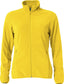 Basic Micro Fleece Jacket ladies Yellow - Suomen Brodeeraus