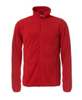 Basic Micro Fleece Jacket Red - Suomen Brodeeraus