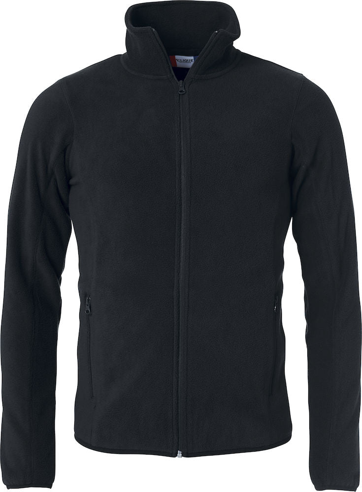 Basic Polar Fleece Jacket Black - Suomen Brodeeraus